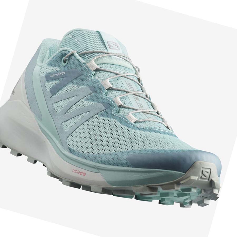 Salomon SENSE RIDE 4 Trailrunning Schuhe Damen Mintfarben | CXUFLID-68