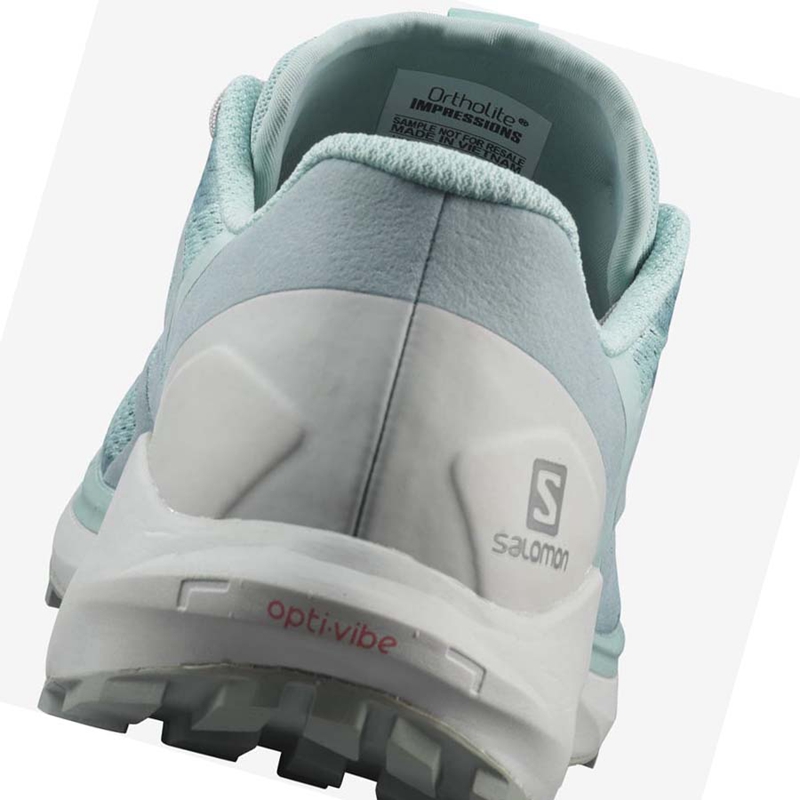 Salomon SENSE RIDE 4 Trailrunning Schuhe Damen Mintfarben | CXUFLID-68