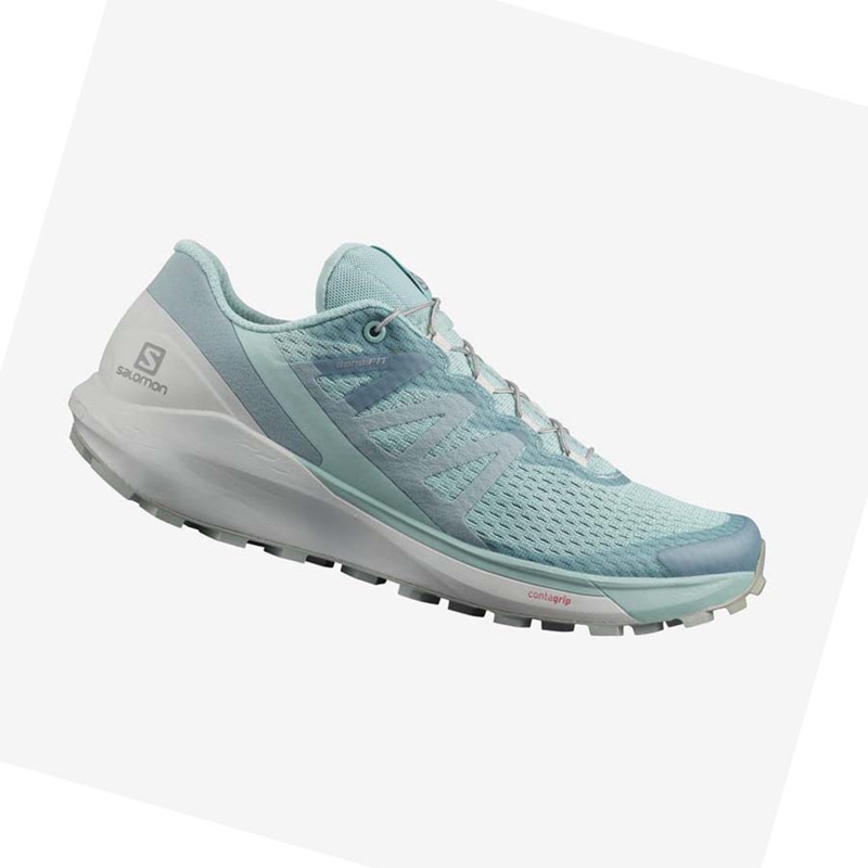 Salomon SENSE RIDE 4 Trailrunning Schuhe Damen Mintfarben | CXUFLID-68