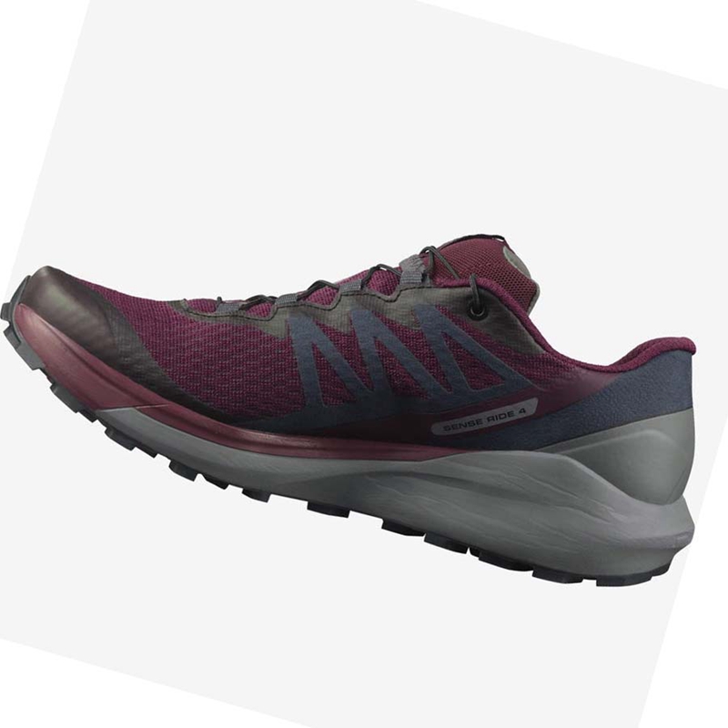 Salomon SENSE RIDE 4 Trailrunning Schuhe Damen Lila | NEJZUGA-46