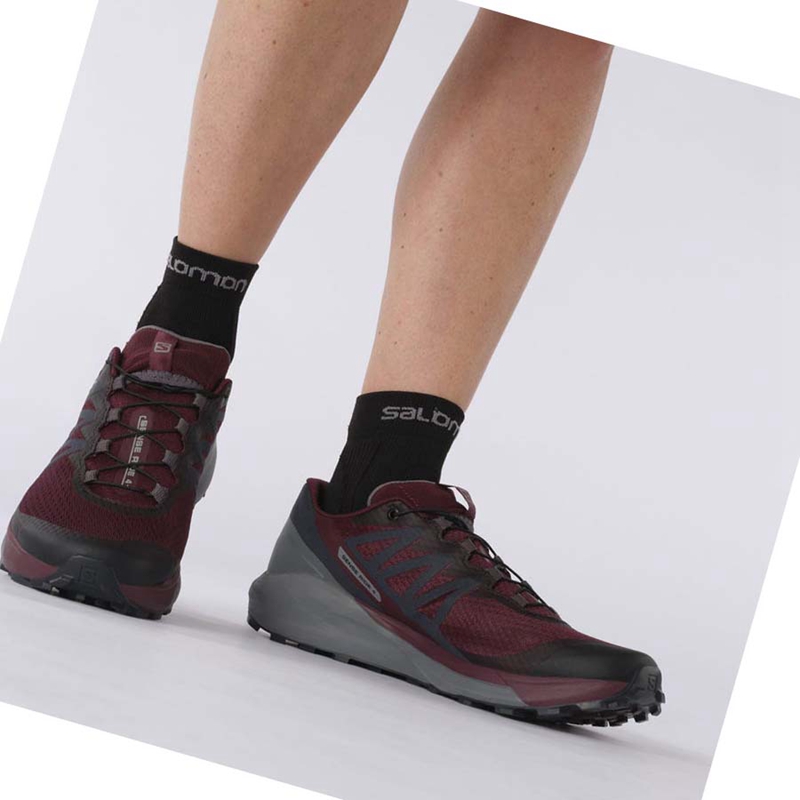 Salomon SENSE RIDE 4 Trailrunning Schuhe Damen Lila | NEJZUGA-46