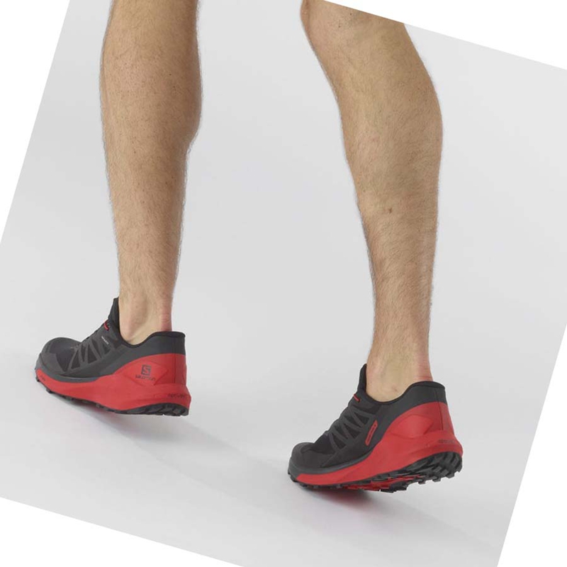 Salomon SENSE RIDE 4 Trailrunning Schuhe Herren Schwarz Rot | NGFYMJQ-13