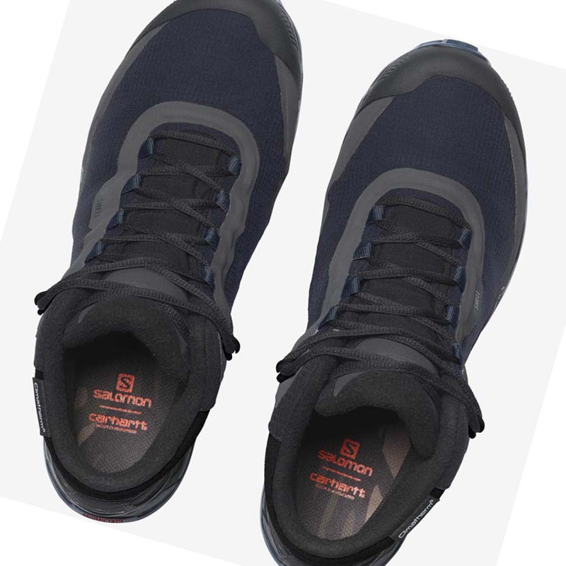 Salomon SHELTER CSWP FOR CARHARTT WIP Sneakers Damen Schwarz Grau | JYZQFWS-32