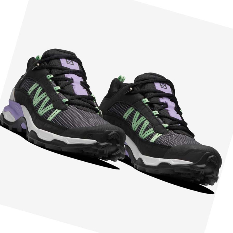 Salomon SHELTER LOW LEATHER Sneakers Herren Schwarz Grau | IUXTOGD-45