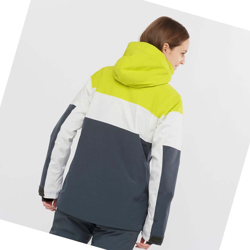 Salomon SLALOM Skijacken Damen Grün | DVPCZHB-78