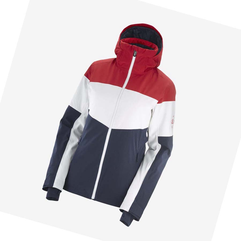 Salomon SLALOM Skijacken Damen Weiß | LJKBXAD-60