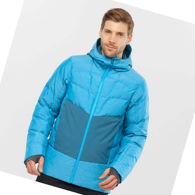 Salomon SNOWSHELTER Skijacken Herren Blau | DXGAJHY-14