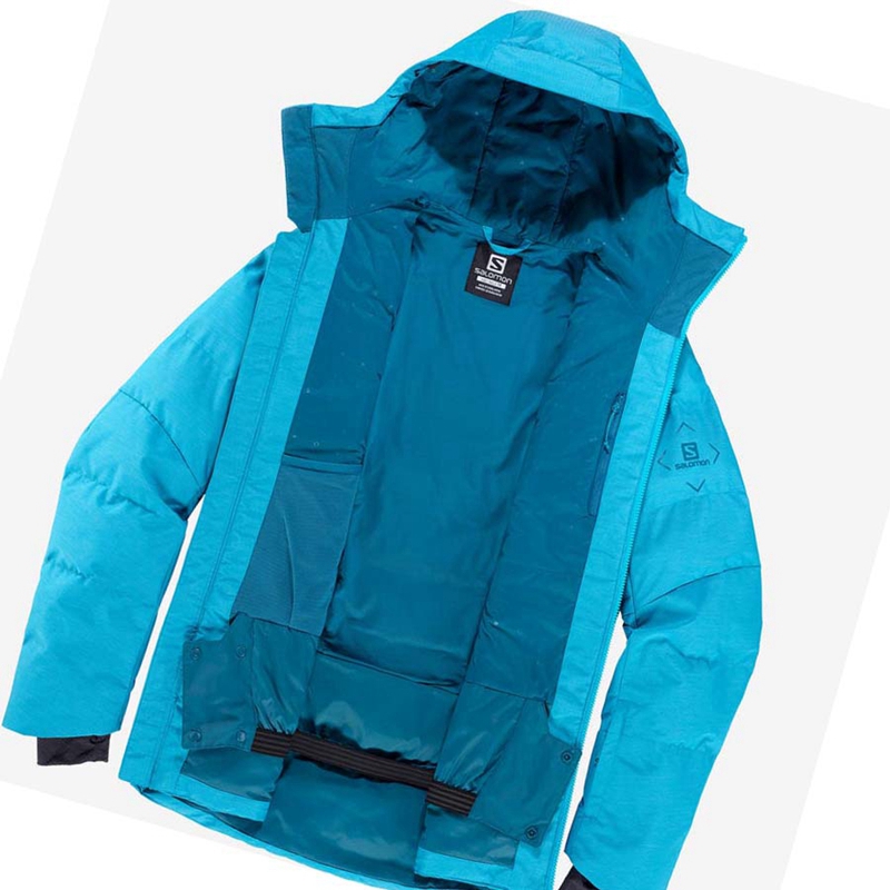 Salomon SNOWSHELTER Skijacken Herren Blau | DXGAJHY-14