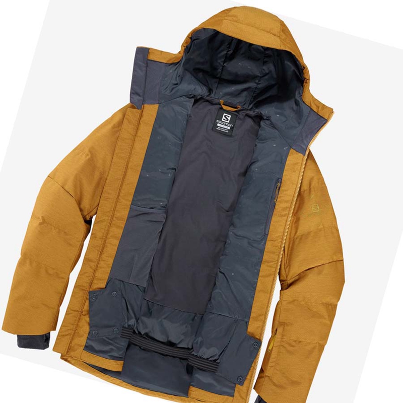 Salomon SNOWSHELTER Skijacken Herren Braun | QZMOVCK-78
