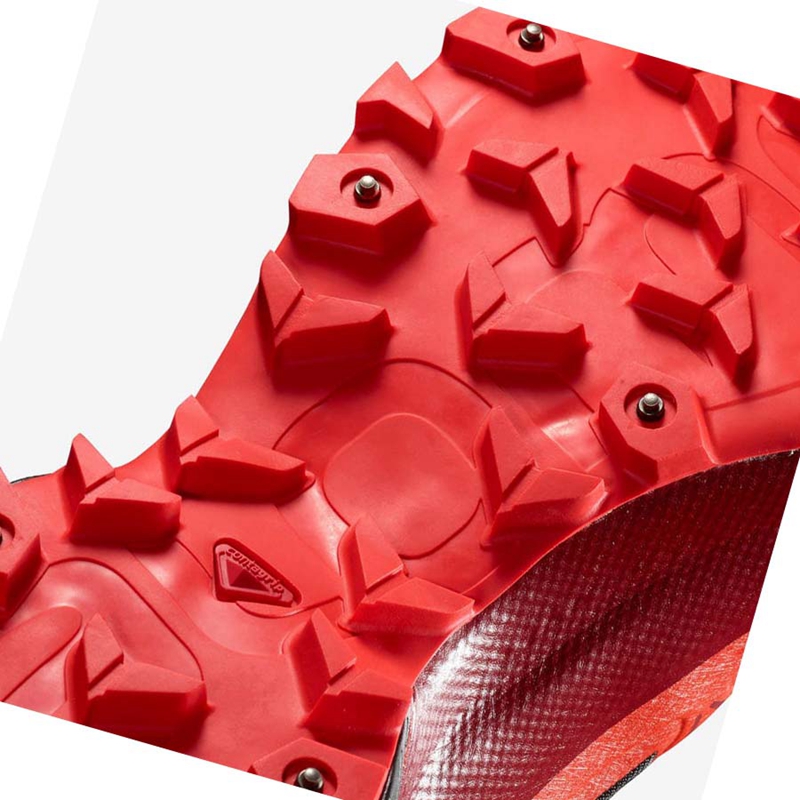 Salomon SNOWSPIKE CLIMASALOMON™ WATERPROOF Trailrunning Schuhe Damen Schwarz Rot | PGUHDZR-16
