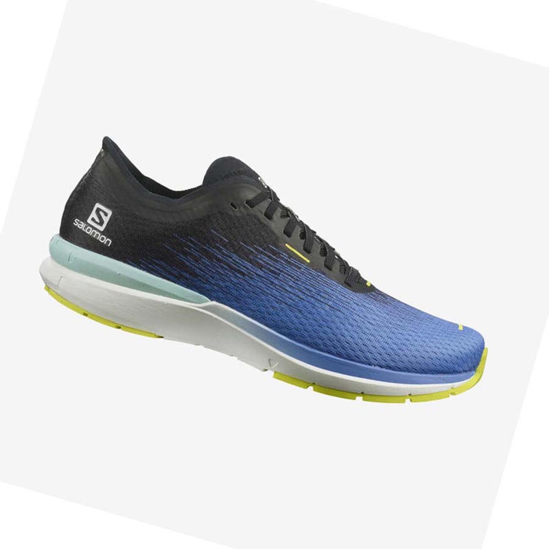 Salomon SONIC 4 Accelerate Laufschuhe Herren Blau Weiß | BHDCKWS-67