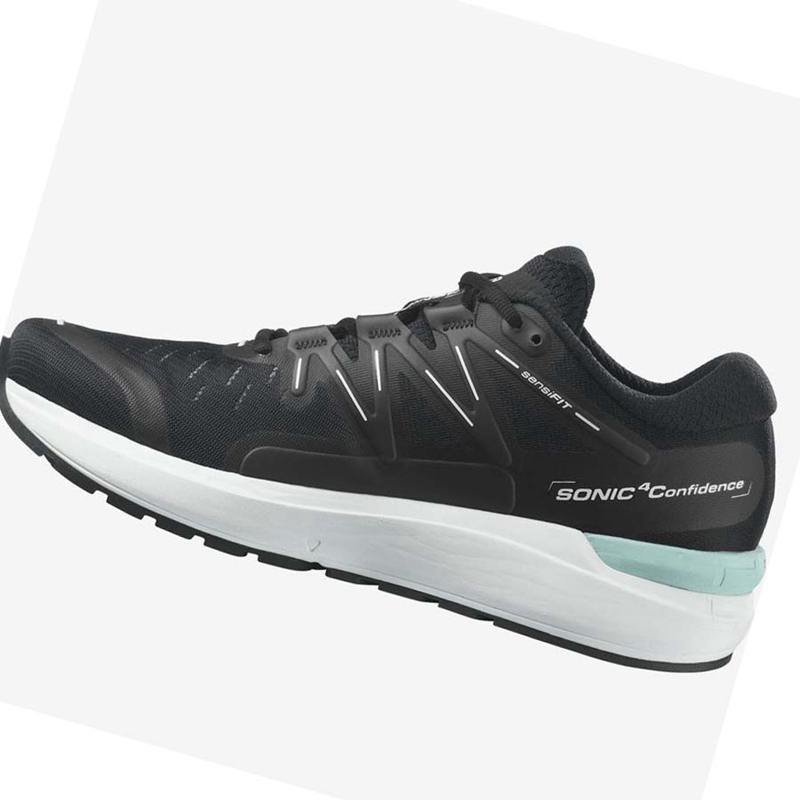 Salomon SONIC 4 Confidence Laufschuhe Herren Schwarz Weiß | EHJPGSW-27