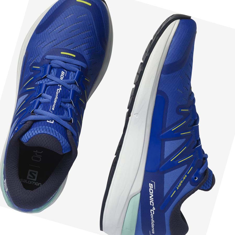 Salomon SONIC 4 Confidence Laufschuhe Herren Blau | OSJYWVR-05