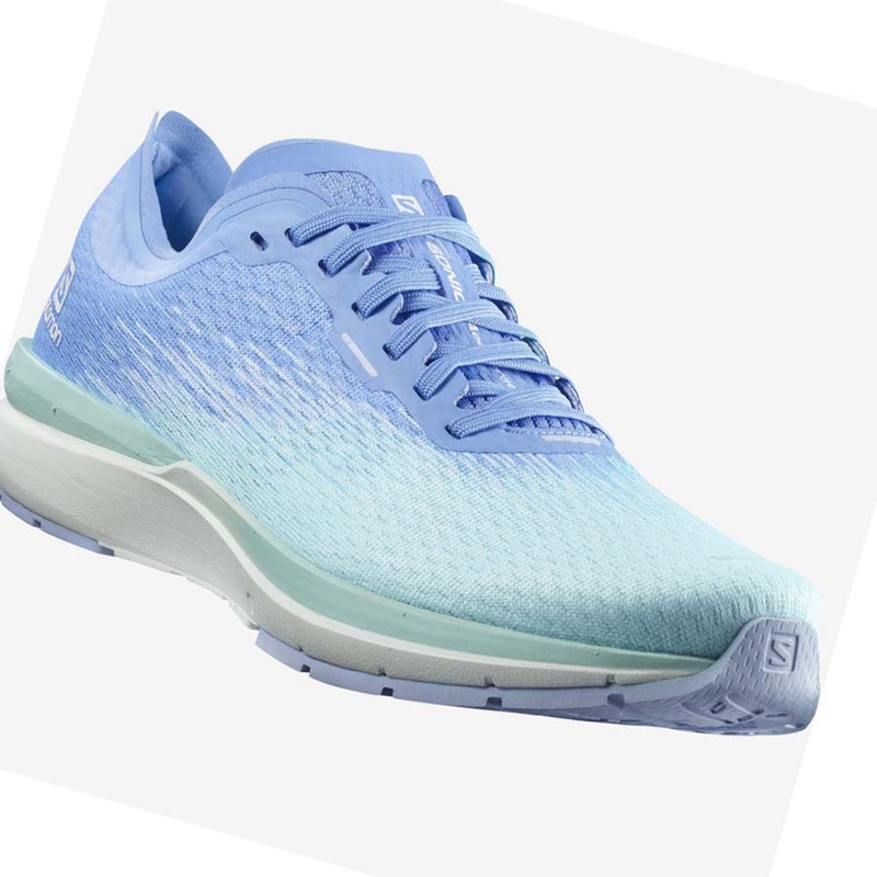 Salomon SONIC 4 Laufschuhe Damen Blau | UOGYZPK-63