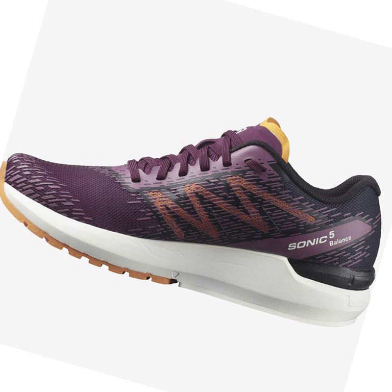 Salomon SONIC 5 BALANCE Laufschuhe Damen Rot | ECVSAKB-07