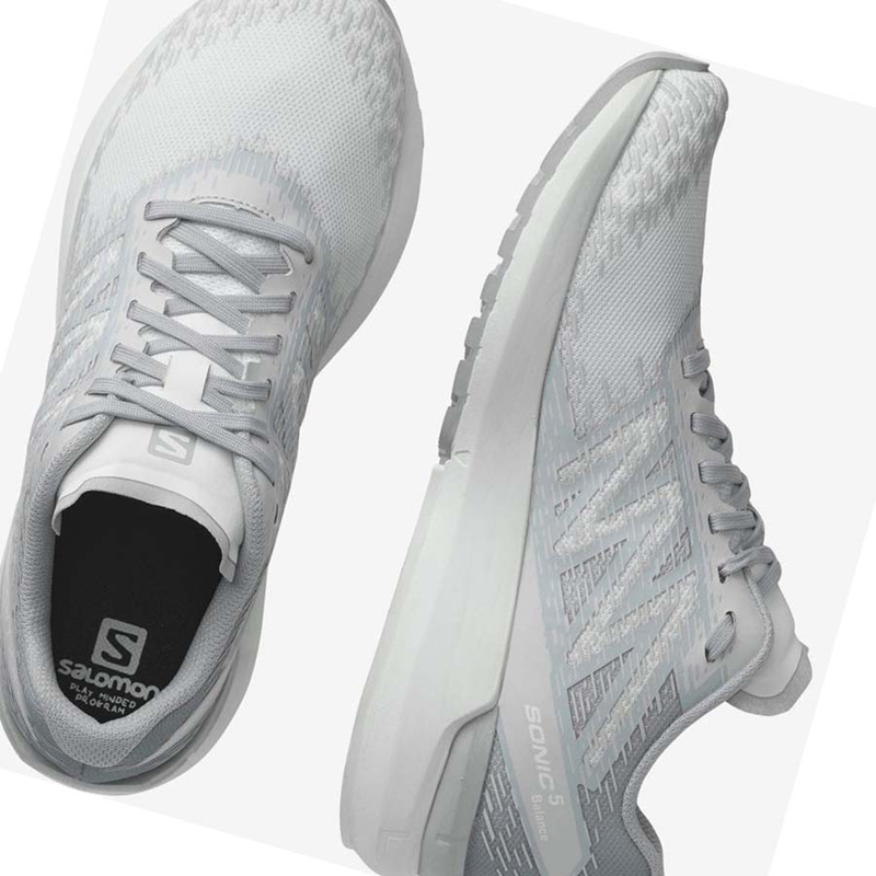 Salomon SONIC 5 BALANCE Laufschuhe Damen Silber | HOBXIMQ-96