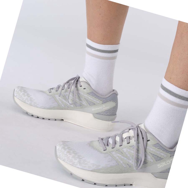 Salomon SONIC 5 BALANCE Laufschuhe Damen Silber | HOBXIMQ-96
