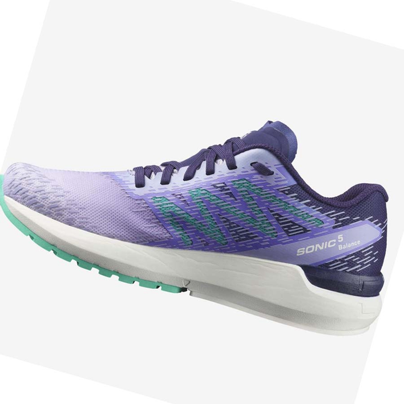 Salomon SONIC 5 BALANCE Laufschuhe Damen Lila | QUIHMTN-36