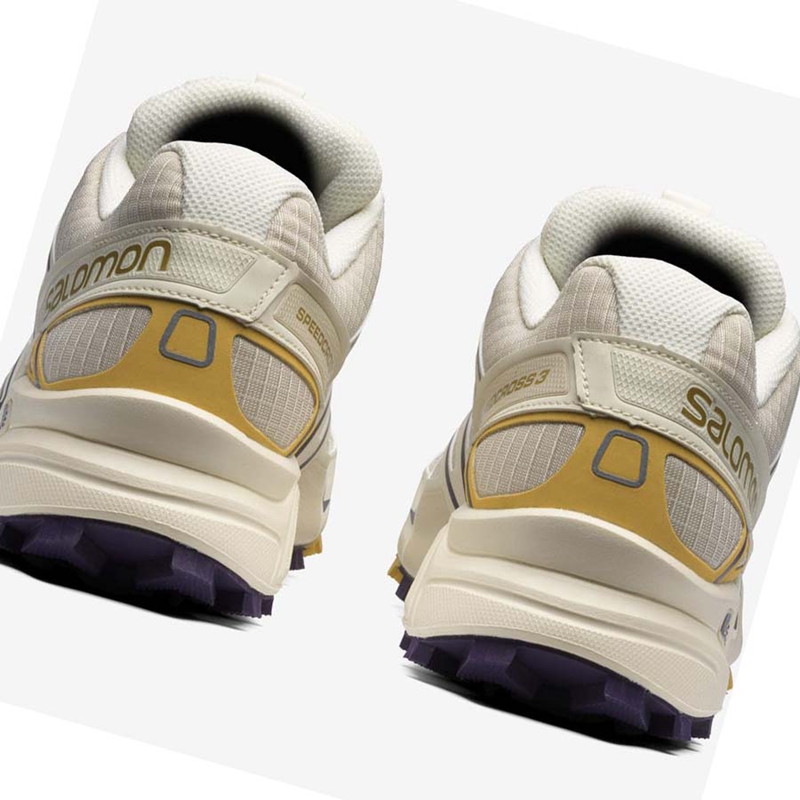 Salomon SPEEDCROSS 3 Sneakers Damen Beige | NJLEWQI-06