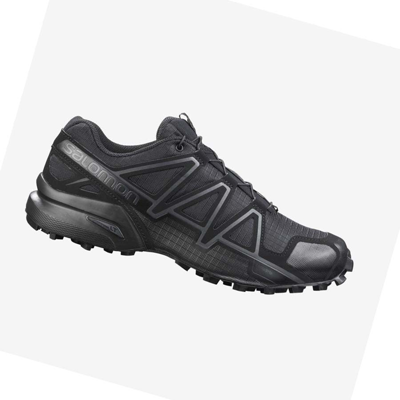 Salomon SPEEDCROSS 4 WIDE FORCES Stiefel Herren Schwarz | RPYAVGW-40
