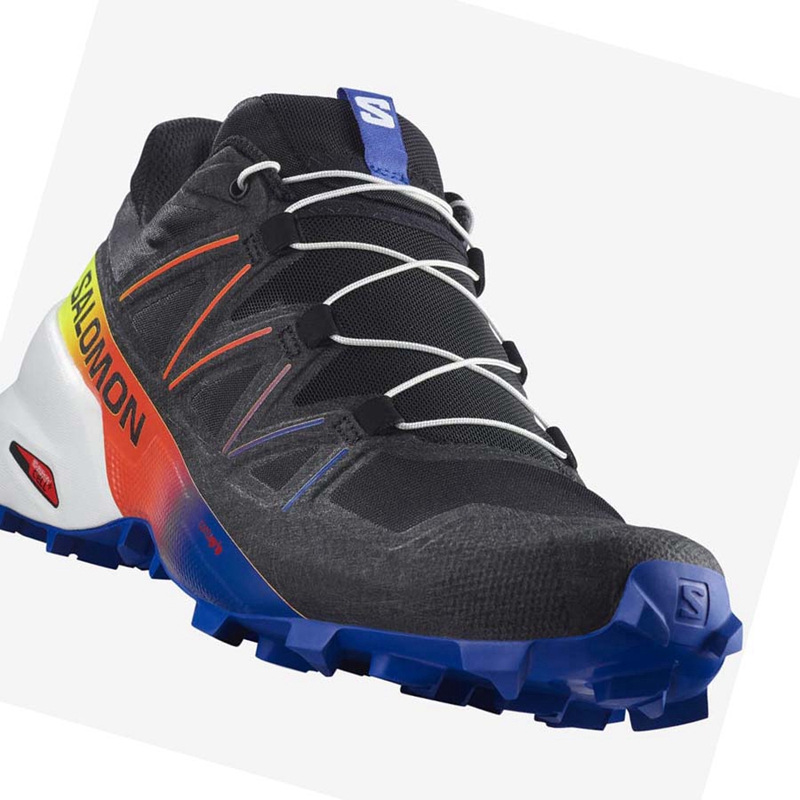 Salomon SPEEDCROSS 5 RACING PACK Trailrunning Schuhe Herren Schwarz Blau | EVNRZAU-52