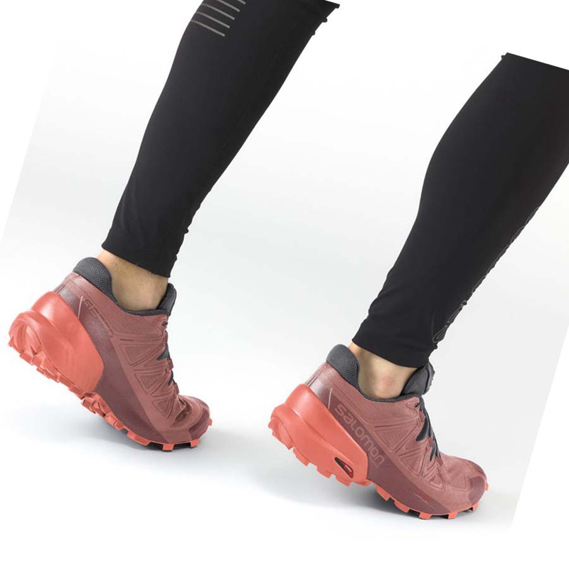 Salomon SPEEDCROSS 5 Trailrunning Schuhe Damen Orange | IOAYXJM-08