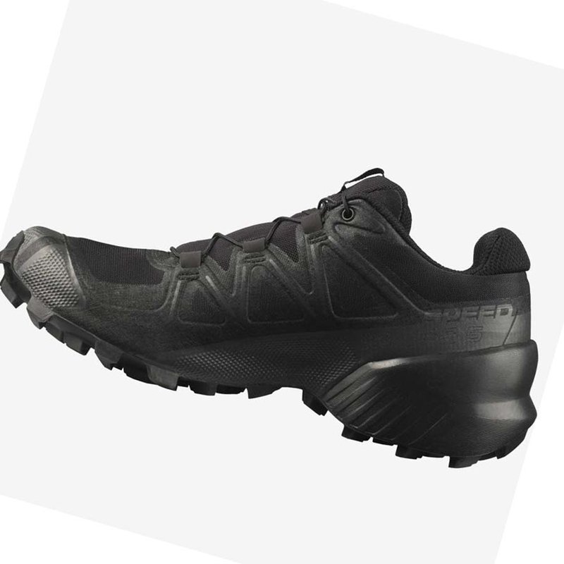Salomon SPEEDCROSS 5 Trailrunning Schuhe Damen Schwarz | SIKDUYA-59