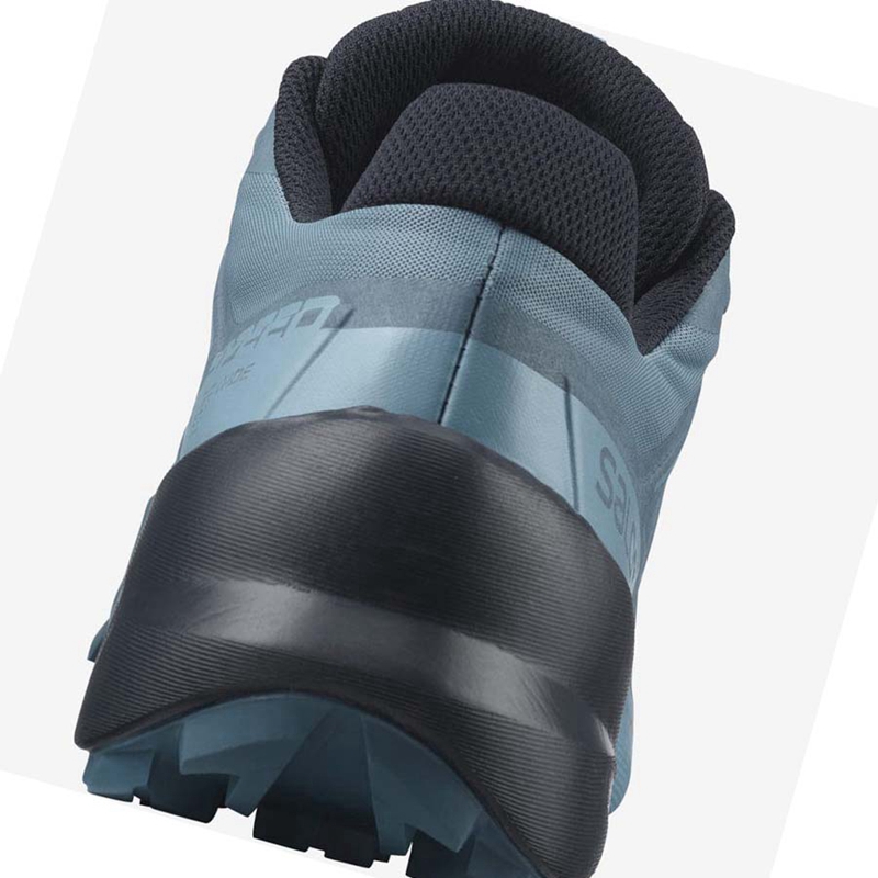 Salomon SPEEDCROSS 5 WIDE Trailrunning Schuhe Damen Blau | PIQMUJB-08
