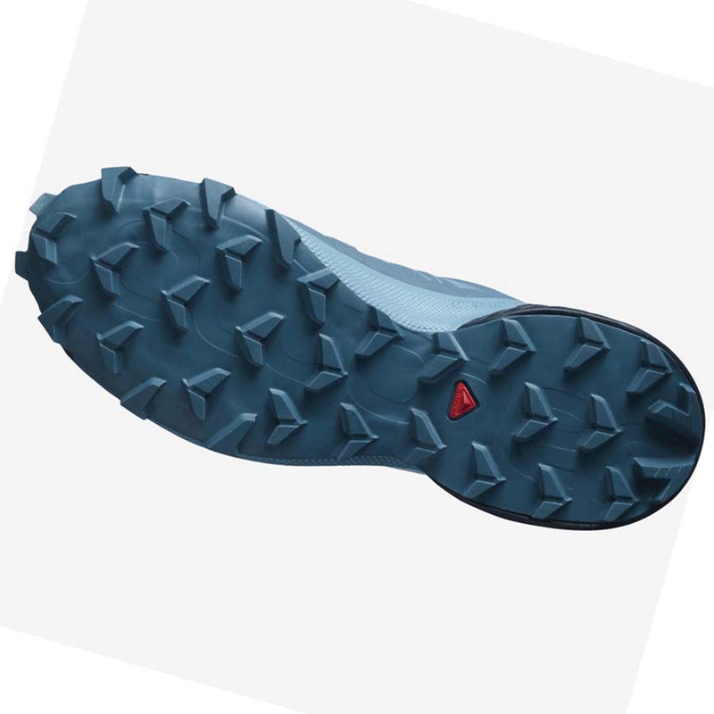 Salomon SPEEDCROSS 5 WIDE Trailrunning Schuhe Damen Blau | PIQMUJB-08