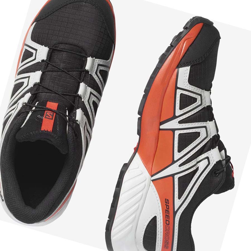 Salomon SPEEDCROSS CLIMASALOMON™ WATERPROOF Trailrunning Schuhe Kinder Schwarz Rosa | NCAHJRU-30