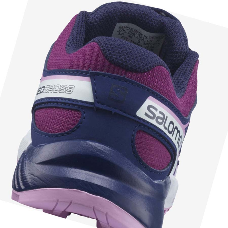 Salomon SPEEDCROSS Trailrunning Schuhe Kinder Lila Blau | VSDAKZM-42