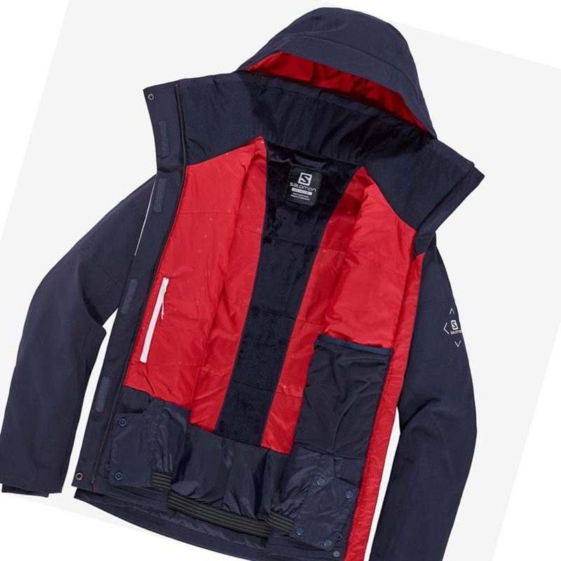Salomon SPEED INSULATED Jacke Damen Navy | JFLZXIW-16