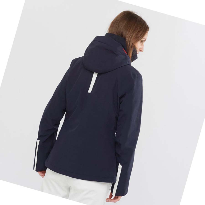 Salomon SPEED INSULATED Jacke Damen Navy | JFLZXIW-16
