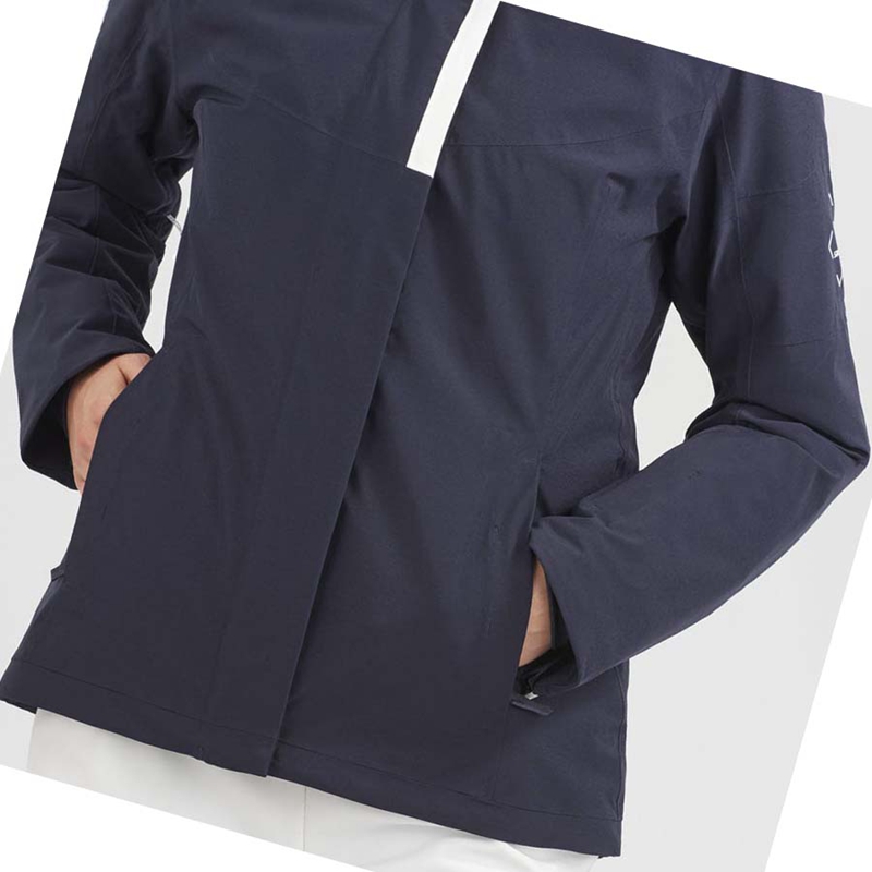 Salomon SPEED INSULATED Jacke Damen Navy | JFLZXIW-16