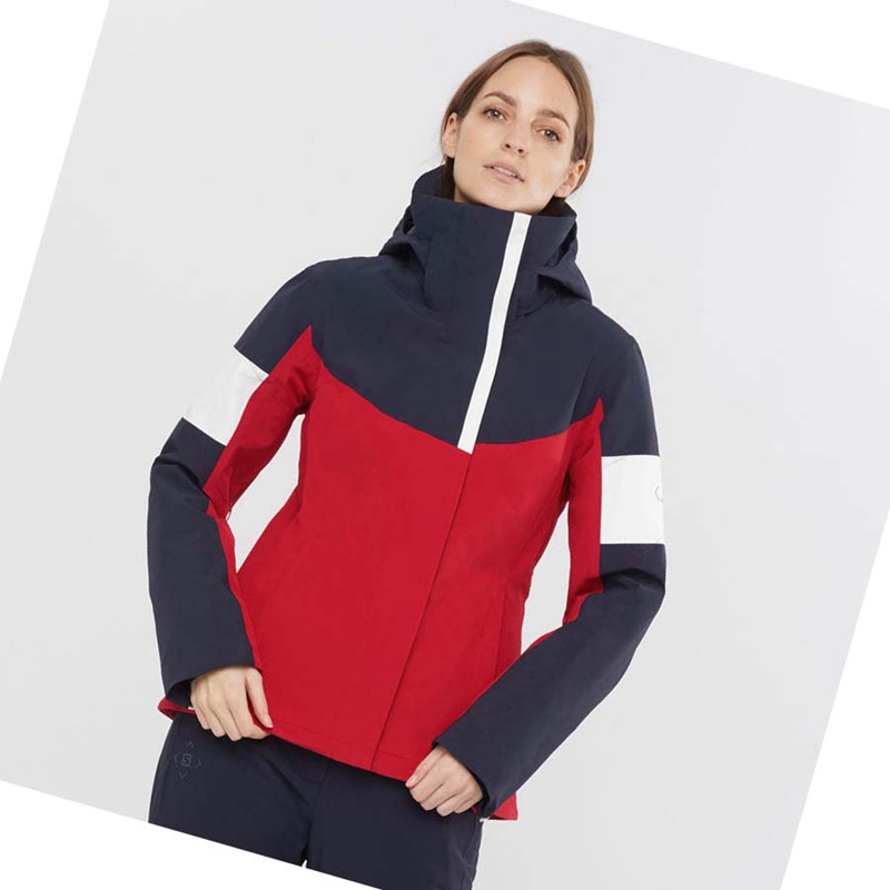 Salomon SPEED INSULATED Jacke Damen Rot | BGKFHTM-06