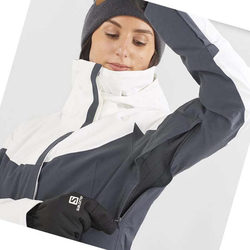 Salomon SPEED INSULATED Jacke Damen Schwarz | OXDQZKP-79