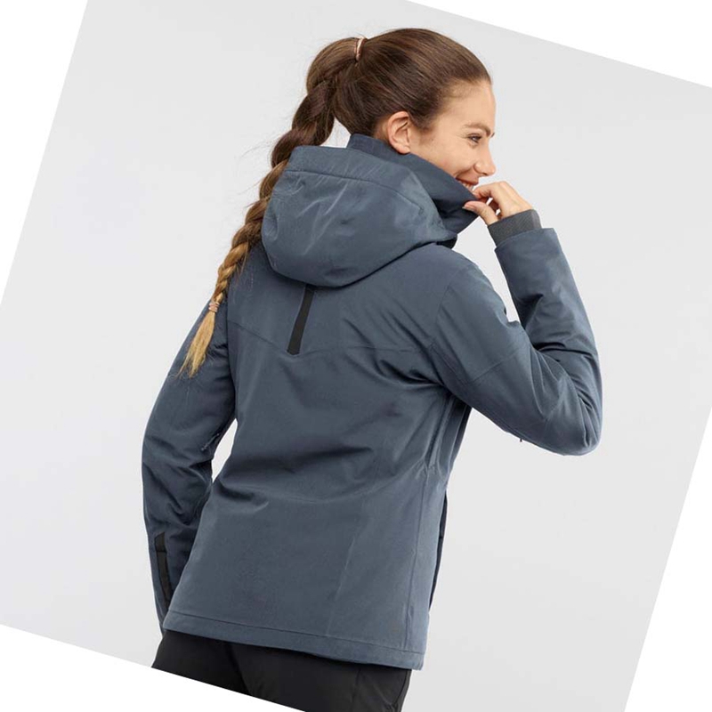 Salomon SPEED INSULATED Jacke Damen Silber | RSUGQOA-23