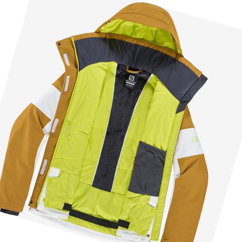 Salomon SPEED INSULATED Jacke Damen Weiß | HXGSNIC-48