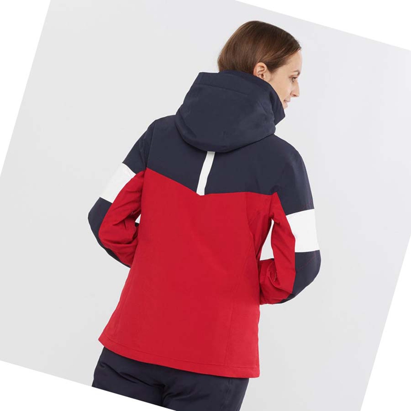 Salomon SPEED Skijacken Damen Rot | FGVBTEC-71