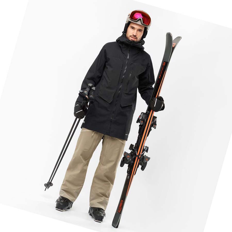 Salomon STANCE 3L BIB Ski Hosen Herren Beige | BZSFNQW-13