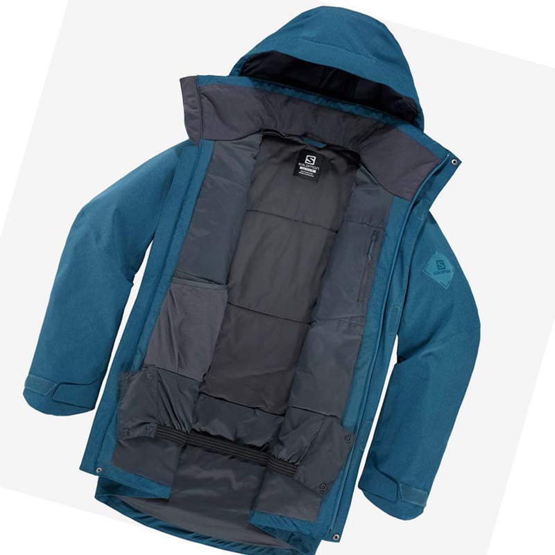 Salomon STANCE CARGO Skijacken Herren Blau | IRUAWOM-08