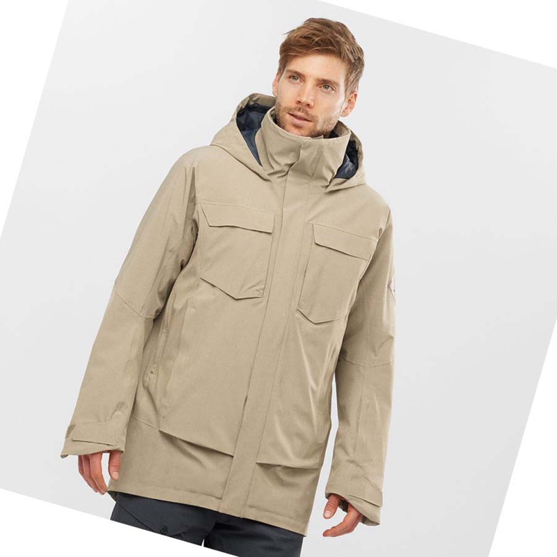 Salomon STANCE CARGO Skijacken Herren Braun | ORBTEQL-13