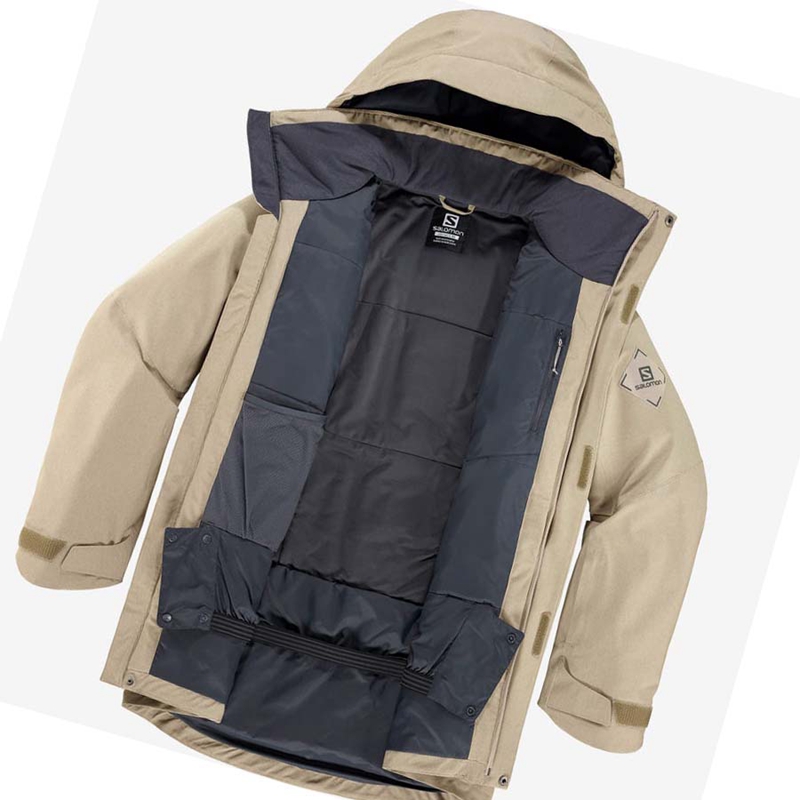 Salomon STANCE CARGO Skijacken Herren Braun | ORBTEQL-13