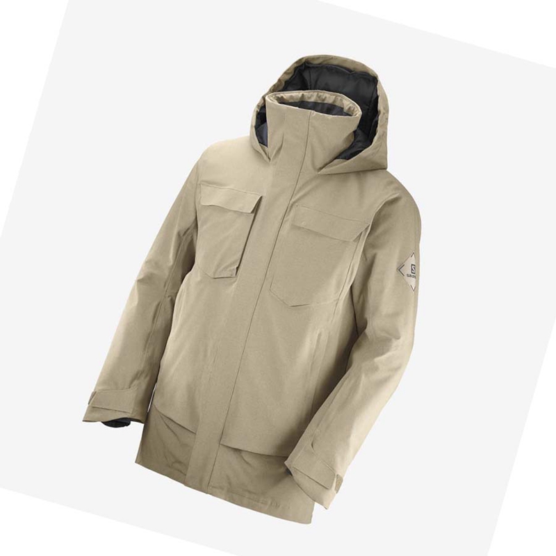 Salomon STANCE CARGO Skijacken Herren Braun | ORBTEQL-13