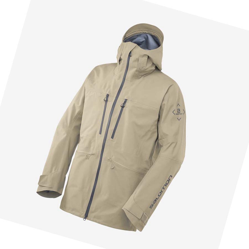 Salomon S/LAB QST GORE-TEX PRO 3L Skijacken Herren Braun | VROSFNJ-06