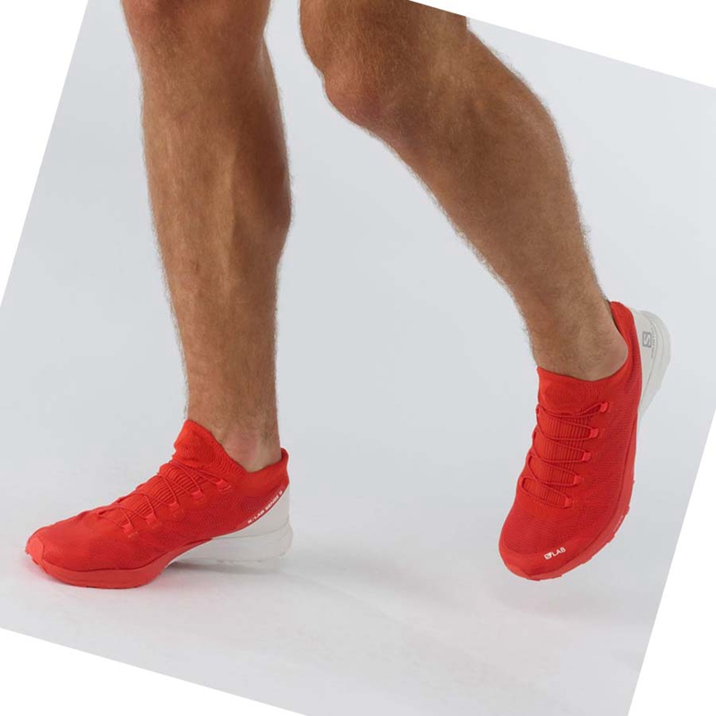 Salomon S/LAB SENSE 8 Trailrunning Schuhe Herren Rot | EZWPLNK-35