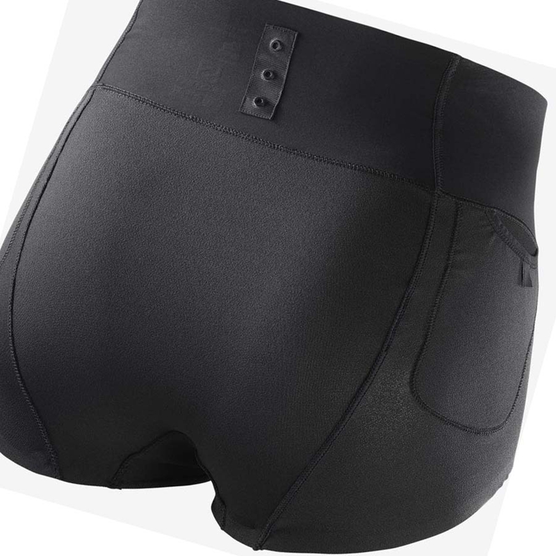 Salomon S/LAB SENSE BRIEF Kurze Hose Damen Schwarz | GMSDUVK-95
