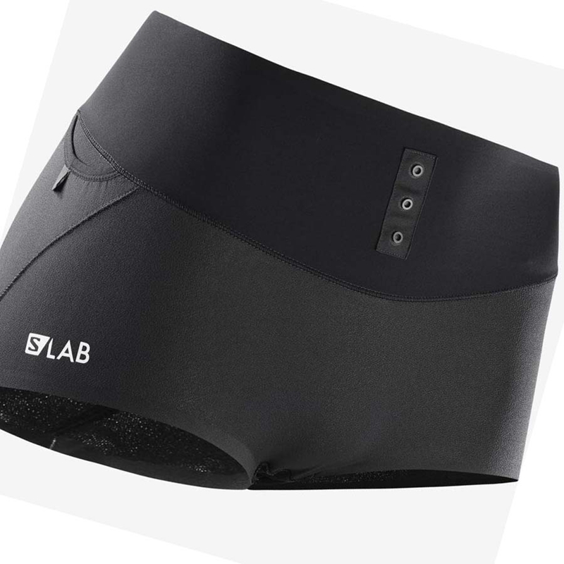 Salomon S/LAB SENSE BRIEF Kurze Hose Damen Schwarz | GMSDUVK-95