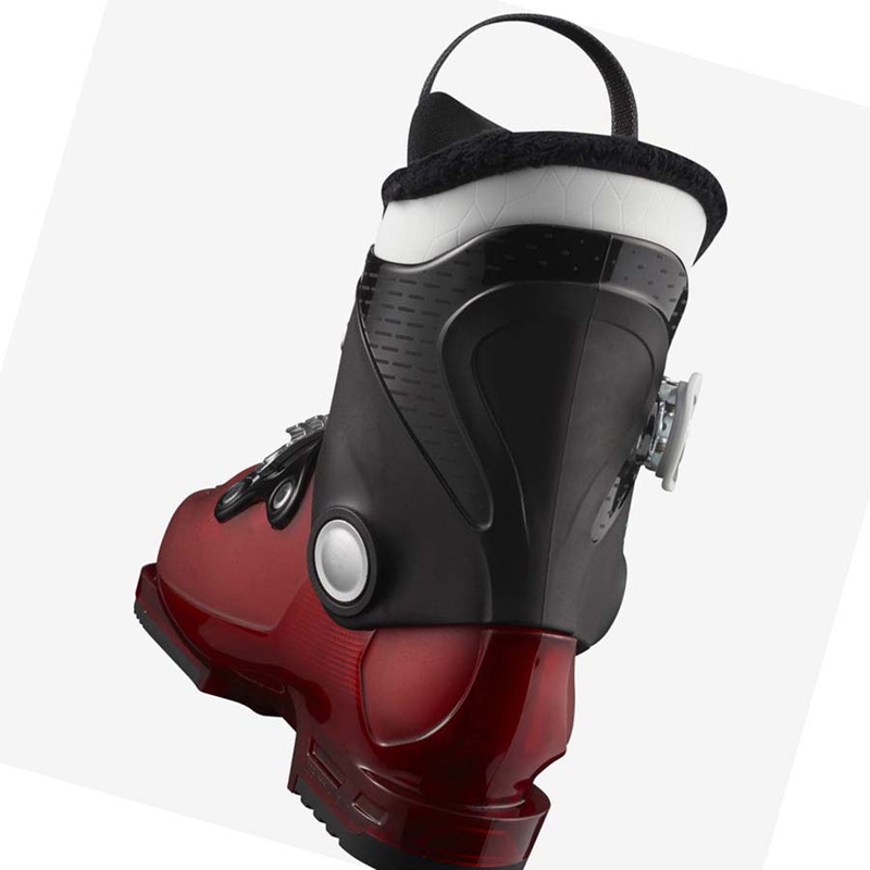 Salomon T2 RT Skistiefel Kinder Schwarz Rot Weiß | UIYEXKJ-58