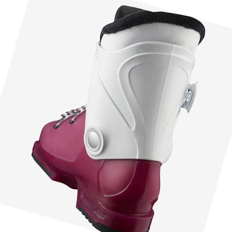 Salomon T3 RT GIRLY Skistiefel Kinder Lila Weiß | WVOTFUI-57
